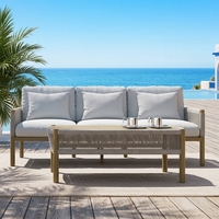 Modernes Aluminium-Rahmen Outdoor-Sofa-Set für Garten, Hotel, Innenhof & Park