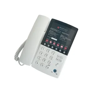 Kingtel Sela Hotel IP Phone with 6 Guest Service Keys Speakerphone Voicemail SIP Hotel Phone VOIP Hotel Phone