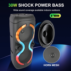 SING-E Zqs8230 Mới Kép 8 Inch Bt Loa Không Dây Có Thể Sạc Lại Khuếch Đại Hệ Thống Karaoke Tuyệt VấnVới Điều Khiển Từ Xa - Product Image 3