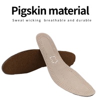 Semelles intérieures confortables en cuir de porc perforé respirant et liège, absorbant la transpiration, pour chaussures habillées et usage quotidien – Vente en gros