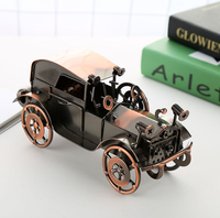 Europa y Estados Unidos Retro nostálgico viejo coche modelo hierro decoración artesanía Metal fundido para Bar cafetería Decoración