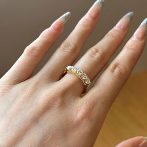 Dylam Exclusive Design 925 Sterling <b>Silver</b> 5A Cubic Zirconia Wedding <b>Eternity</b> Promise Engagement Women Band <b>Rings</b> - Product Image 4
