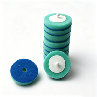Têtes de brosse de toilette jetables multicolores personnalisables en éponge, en stock
