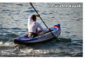 Zebec-Kayak <span class=keywords><strong>inflable</strong></span> de fábrica para una persona, barco de pesca, <span class=keywords><strong>kajak</strong></span> para deportes acuáticos - Product Image 3