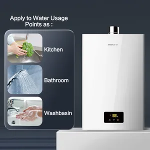 Macro Tankless Gas Geyser For Household 10/12/16L High Quality Instant LPG Gas Water Heaters