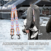 Sangles de transport légères pour chaussures de ski, sangle d'épaule réglable, laisse pour patins à roulettes, ski, snowboard, glace