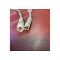 Connecteur d'alimentation CC femelle transparent de 1,5 m de long, 5,5*2,1 0,5 20awg pour bande néon
