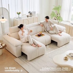 Canapé-lit électrique personnalisé Dingli, une place, moderne et minimaliste, pliable, sans encadrement mural, fonctionnel, pour salon, style cube de sucre - Product Image 2