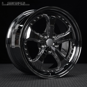 LSGZL Jantes en alliage forgé 2 pièces pour voiture 5x114.3 5x120 5x130 6x139.7 Jante chromée 15-20 pouces pour BMW Urus C8 Andi - Product Image 1