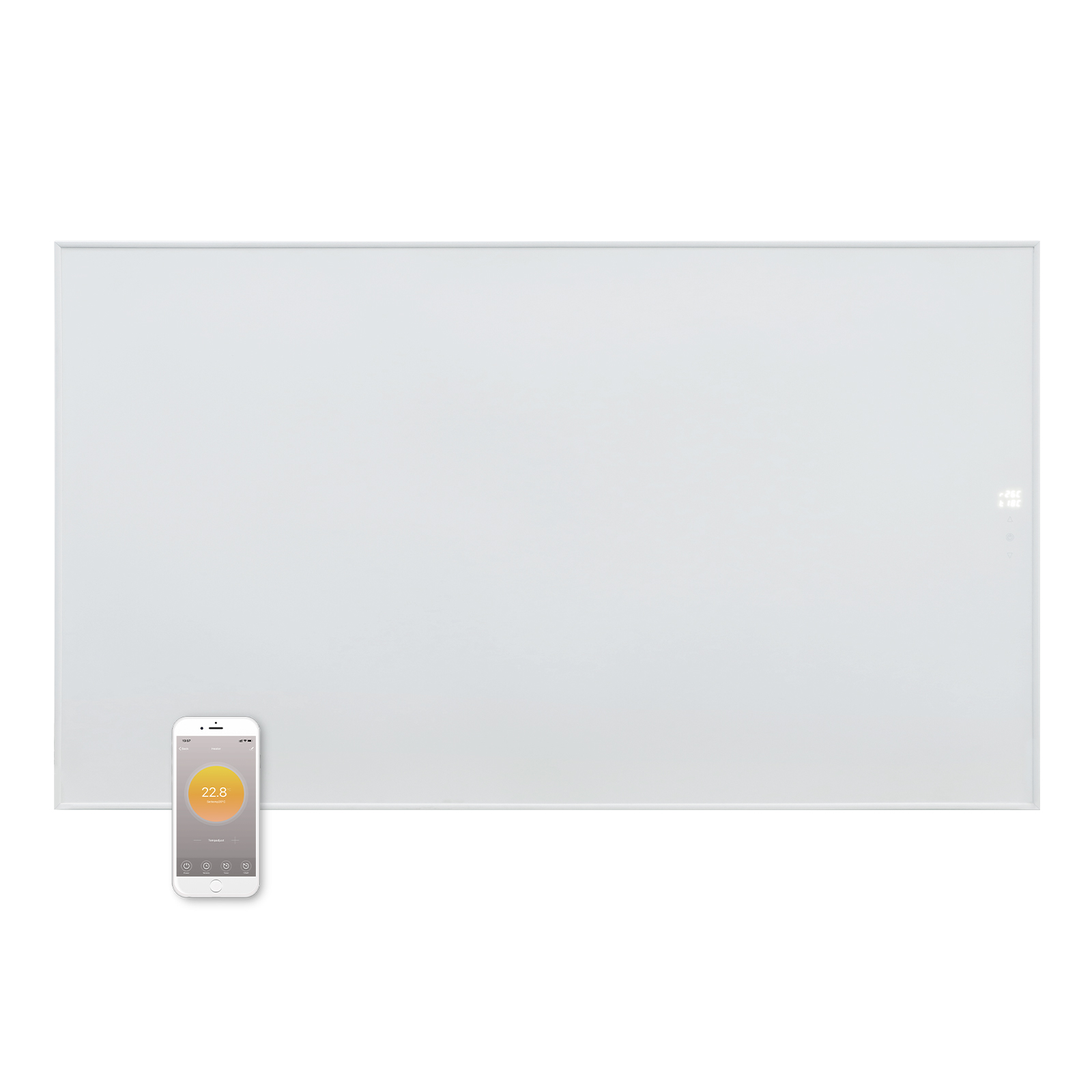 Smart Home Wall Heater with Display - Remote APP Control & Floor Stand Option