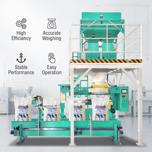 Machine d'emballage automatique de riz et de céréales 5kg 25kg 50kg, haute vitesse, avec pesage, remplissage et scellage de sacs pour granulés - Product Image 1