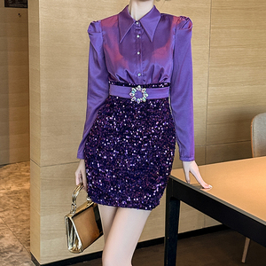 open lace back dress Alicia A-line Lilac Tea Length Tulle Prom Dress with Embroidery main image 1