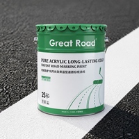 Peinture de marquage routier à séchage rapide, purement acrylique, à température ambiante, forte adhérence pour asphalte et béton, paquet de 25 kg