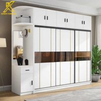 Armoire modulaire moderne en bois durable de luxe sur mesure avec éclairage LED |   Solutions de rangement pour la salle à manger et la chambre à coucher qui permettent de gagner de la place