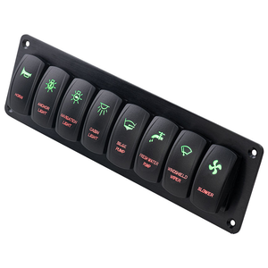 Công tắc đòn bẩy 8 mảnh mới với logo <span class=keywords><strong>12V</strong></span>, được tùy chỉnh bằng khắc laser trên các tấm nhôm, phù hợp cho các trại du lịch - Product Image 6