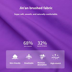 Set Olahraga 2-Potong Bahan Bernapas Ukuran Besar dengan Logo Depan untuk Pilates Yoga, Panjang Se-Lutut, Cocok untuk Aktivitas Luar Ruangan dan Sehari-hari - Product Image 2