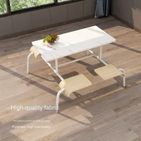 Ensemble de chaises modernes de table à manger de cantine scolaire en métal hautement ignifugé pour restaurant, hôtel et hôpital
