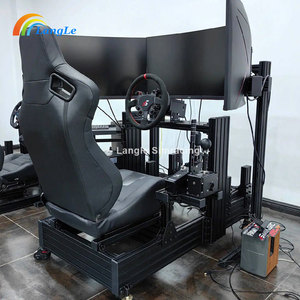 Juego Simulador de conducción Cabina Marco de aluminio Simulador de carreras Asiento Soporte hidráulico Ecran Sim Racing Cockpit <span class=keywords><strong>SC</strong></span> para la venta - Product Image 1
