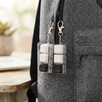 Anti-stress créatif, couleurs macaron, clicker de clavier en plastique, gadget fantaisie, porte-clés fidget pour soulager le stress et favoriser la concentration