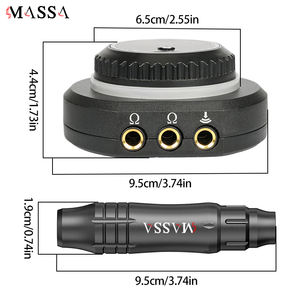 MASSA Kit de stylo de machine à tatouer sans fil professionnel Ensemble de pistolet à tatouer rotatif électrique rechargeable pour artistes Caractéristique permanente - Product Image 4