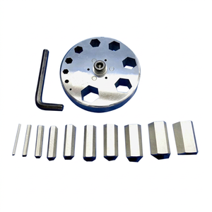 Ensemble de coupe-disques hexagonaux, outil professionnel pour la fabrication de bijoux en or, argent, laiton, cuivre, artisanat métallique, outils de bijoutier |   G589J-03 - Product Image 1