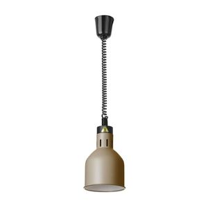 Lampe chauffante cylindrique HENDI Beige 230V/250W pour chauffage et maintien, diamètre 175mm, hauteur 250mm - Product Image 1