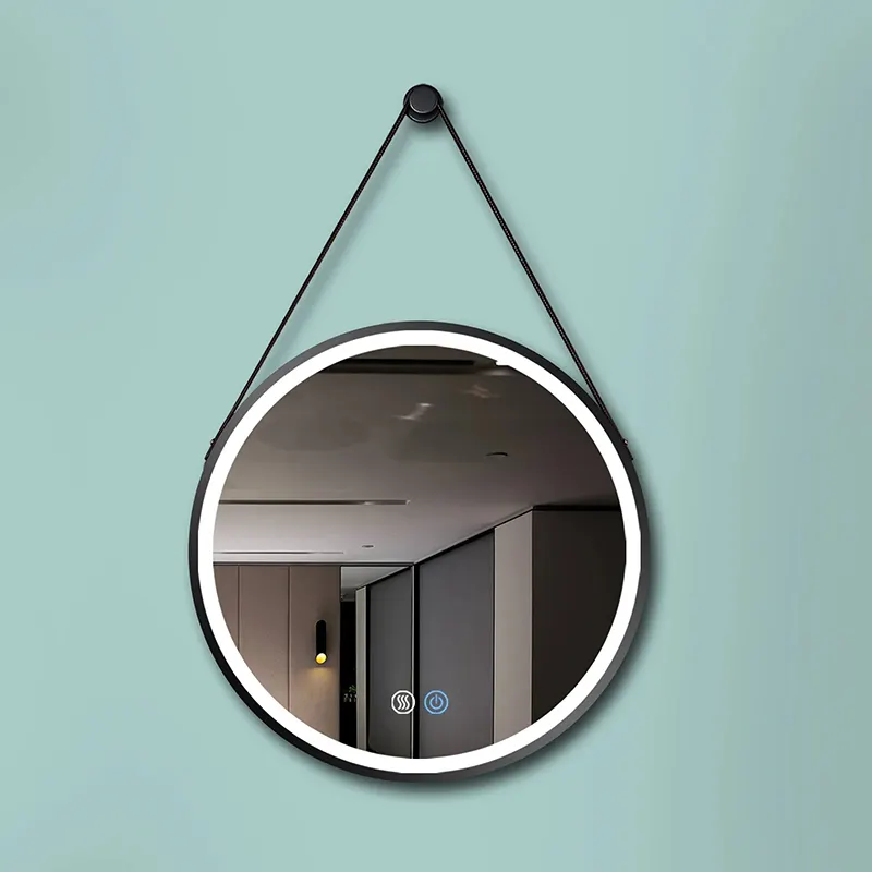 High Quality Finishing Led Light Wall Mounted Circle Led Bathroom Decorative Mirror With Factory Customize
