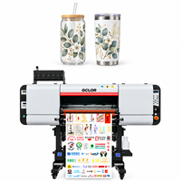 Imprimante UV DTF GCLOR GC-70AB, machine d'impression d'autocollants en film cristal AB, imprimante d'étiquettes en cristal UV 650 mm avec laminateur