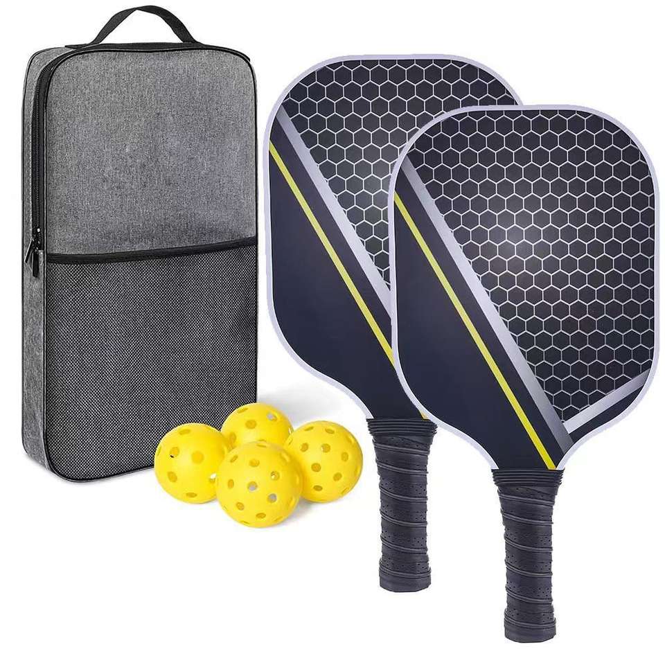Joysent Pickleball Paddles Set Of 2 Lightweight Pickle Ball Rackets With 4 Balls 1 Carry Bag - 18 - View #5