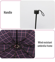 Parasol portable pliable manuel avec logo personnalisé pour publicité d'entreprise en extérieur