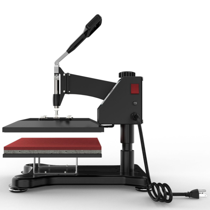 EF-6112 Shaking Head Hot Stamping Machine 25 * 30CM Heat Transfer Small ...