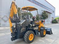 Mini Backhoe Loader dengan Harga Mini Backhoe Excavator Front Wheel Loader Depan 2 Belakang 2 Baru 10 T Wheel Loader
