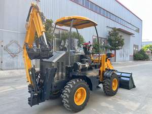 Mesin Backhoe Mini pemuat dengan harga Mini, mesin Excavator Backhoe roda depan 13 Kubaota 2 belakang 2 baru 10 T - Product Image 5
