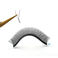 Extensions de cils pré-fabriquées en forme de Y, extensions de cils YY, cils doux faits à la main, courbure C CC D, extensions de cils en vison noir mat