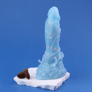 Four Size Fantasy <b>Dildos</b> Blue Anal Plug for Women Deer Shape <b>Dildo</b> - Product Image 3