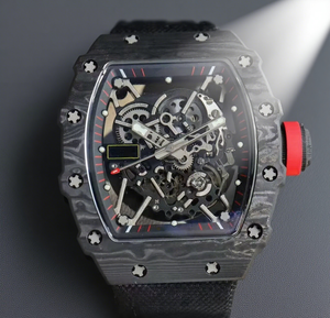 Reloj mecánico Tourbillon clásico para hombre 2025, material de fibra de carbono, Correa hueca colorida, reloj moderno y genial - Product Image 5