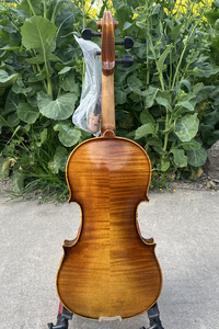 Violon <span class=keywords><strong>Stradivari</strong></span> avancé Sinomusik fait main, instrument à cordes professionnel, entièrement fabriqué à la main, huile cirée, modèle <span class=keywords><strong>1716</strong></span>, brun rouge - Product Image 6