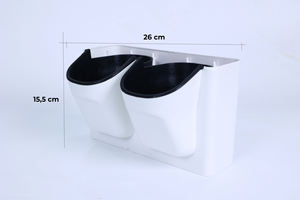 Maceta Vertical de Plástico para Jardín Interior y Exterior, de Doble Bolsillo, con Autorriego, para Flores y Hierbas - Product Image 6