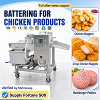 Machine industrielle automatique Baiyu pour le battage des produits à base de poulet, 380V, en acier inoxydable, formes personnalisées, pour usine