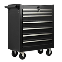 Chariot d'atelier roulant à 7 niveaux en acier inoxydable, capacité de charge 300 kg, OEM OBM MaoRong XR-GW10 pour garage de réparation
