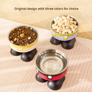 Wholesale 2025 Fine Era Factory Price Large Capacity Stainless Steel Dog <b>Cat</b> Bowl Anti-Knock Neck Protection Pet Bowls <b>Feeders</b> - Product Image 3