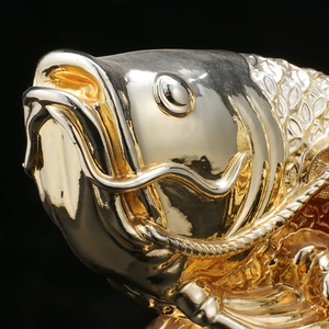 Kinh Tế Tùy Chỉnh Thiết Kế Arowana Hình Khách Sạn Nhà Thời Trang Trang Trí Nhựa Thủ Công Mỹ Nghệ Vàng Cá Động Vật Điêu Khắc - Product Image 4