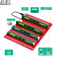 Ordinateur de bureau DDR3 DDR4 DIMM DDR5 RDIMM UDIMM Testeur de mémoire RAM Test Carte de diagnostic avec indicateurs LED En stock