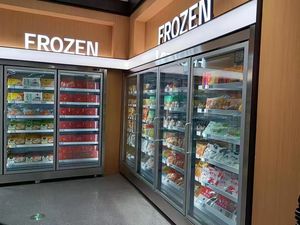 Congélateur vertical commercial pour supermarché, avec porte vitrée, refroidissement par air, pour crème glacée, affichage vertical, contrôle numérique de la température - Product Image 3