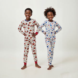 Pyjamas OEM Hongbo pour adolescents Fabricant unisexe Vêtements pour enfants en bambou et viscose coton Vêtements de nuit pour enfants de 4 à 14 ans - Product Image 3