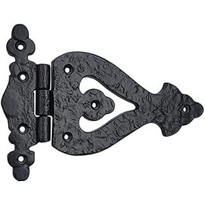 Coshik Exports Antique Cast <b>Iron</b> T Hinge <b>7</b> Inch Matte Black Rustic Design For Barn Doors Gates Kitchen Cabinet Door Mount - Product Image 5