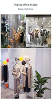 Mannequin demi-corps féminin pour vitrine de magasin de robes de mariée, bras en bois flexible, mannequins pour robes de mariée