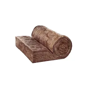 High quality insulation US and Australian markets ECOl brown fiberglass/Glass wool blanket roll
