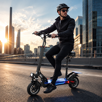 800W Elektrikli Scooter 10 İnç Arazi Lastiği 48V Lityum Pil 45KM/S 150KG Taşıma Kapasitesi Katlanabilir E-Scooter Disk Fren Uzun Menzil