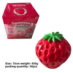 Juguete Antiestrés de Goma Termoplástica con Diseño de Electrocardiograma, Creativo y Aprietable, con Forma de Galletas Tipo Sándwich y Fresas Gigantes - Product Image 6